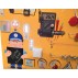 Бизиборд-гигант «Безопасное электричество» с встроенной подсветкой и доской для рисования мелом 